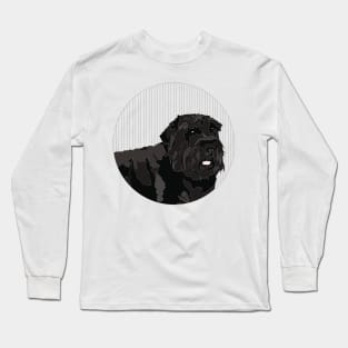 Animal Vignette: Bouvier des Flandres Long Sleeve T-Shirt